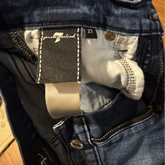 7 For All Mankind Dark Blue Denim Jeans - Picture 3 of 3